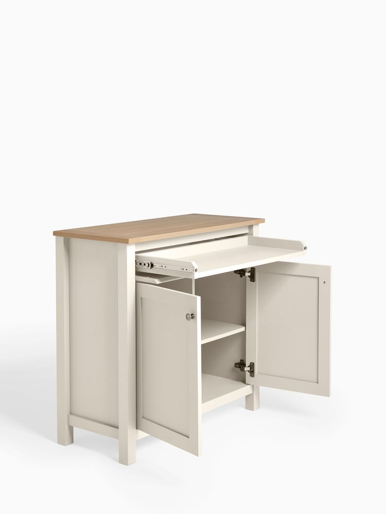 Cream Malvern Oak Effect Sideboard Desk - Image 8 of 8