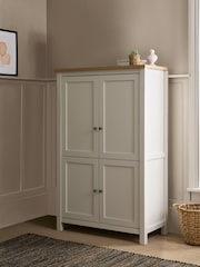 Cream Malvern Oak Effect Small Hideaway Desk - Image 3 of 9