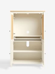Cream Malvern Oak Effect Small Hideaway Desk - Image 7 of 9