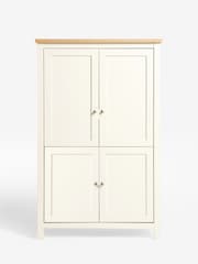 Cream Malvern Oak Effect Small Hideaway Desk - Image 8 of 9