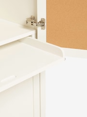 Cream Malvern Oak Effect Small Hideaway Desk - Image 9 of 9