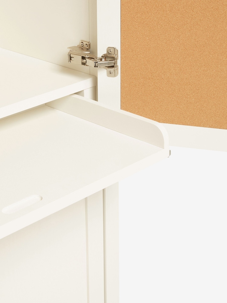 Cream Malvern Oak Effect Small Hideaway Desk - Image 9 of 9
