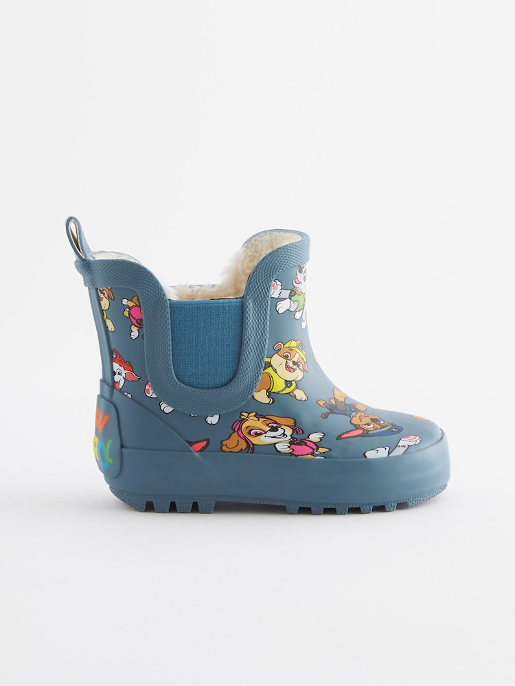 Blue PAW Patrol  Warm Lined Ankle Wellies - Image 2 of 5