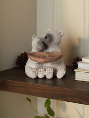 White Bertie Bear Trinket Dish - Image 1 of 3