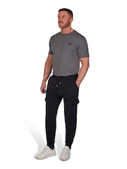 Raging Bull Black Cuffed Cargo Jogger - Image 3 of 6