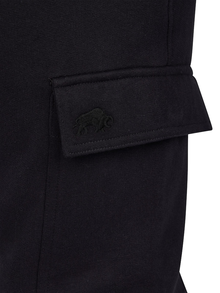 Raging Bull Black Cuffed Cargo Jogger - Image 6 of 6