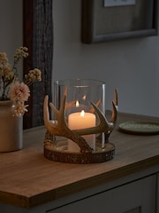 Natural Antler Hurricane Candle Holder - Image 2 of 5