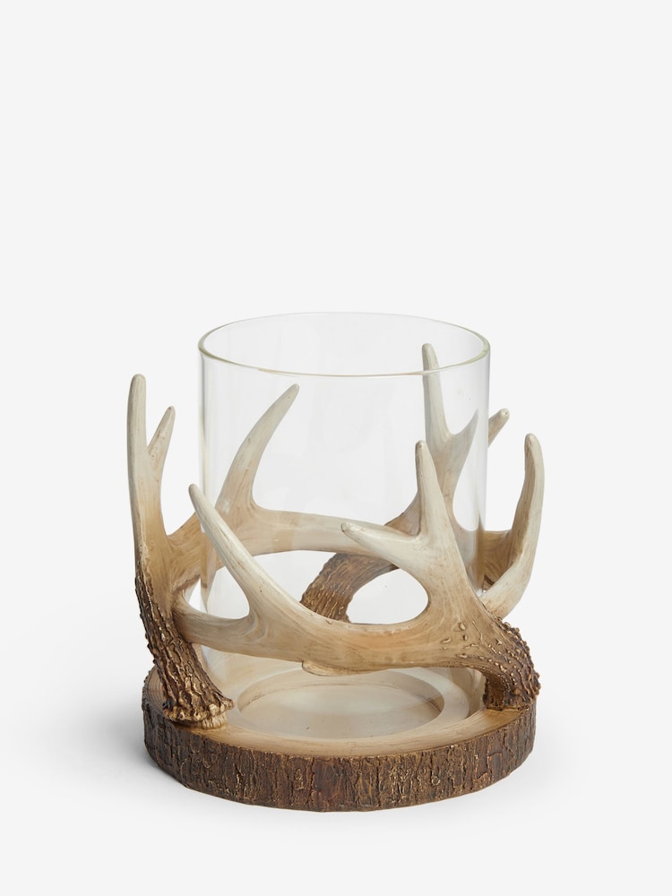 Natural Antler Hurricane Candle Holder - Image 4 of 5