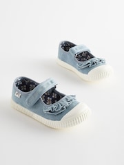 Blue Ruffle Mary Jane Shoes - Image 1 of 5