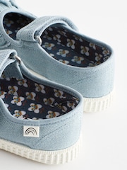 Blue Ruffle Mary Jane Shoes - Image 3 of 5