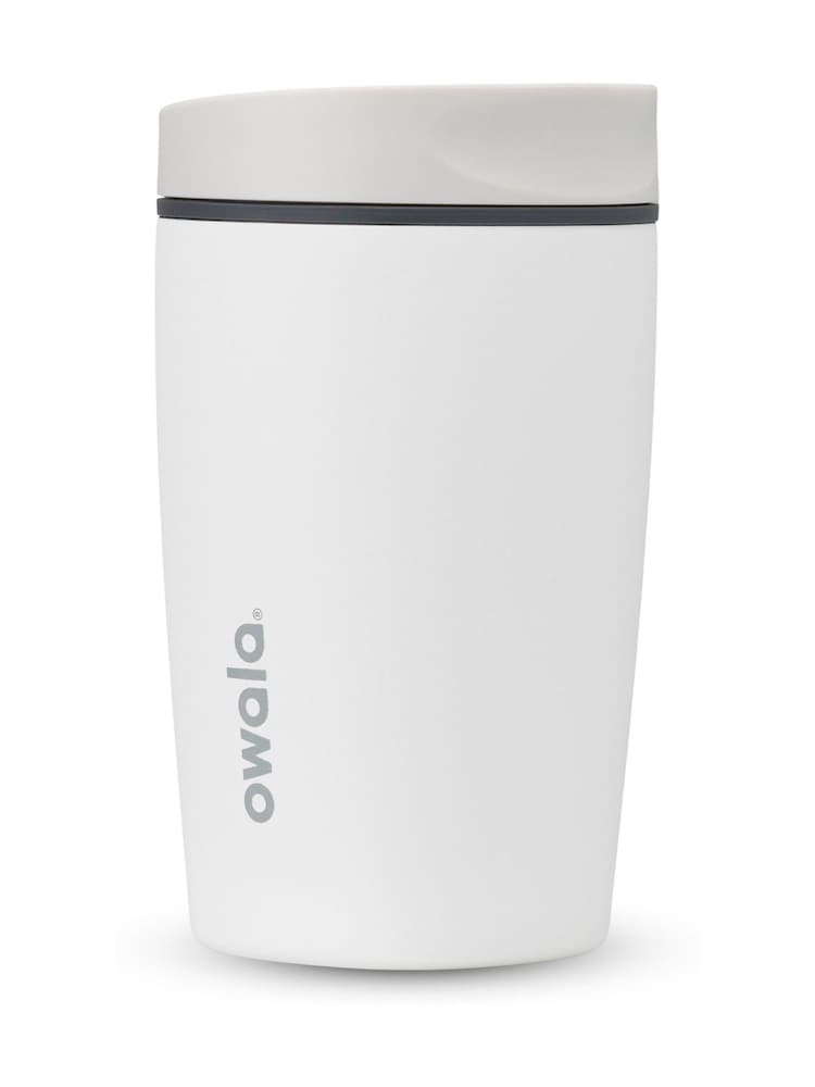 owala Shy Marshmallow SmoothSip® Slider 12oz Coffee Tumbler - Image 1 of 4 owala Shy Marshmallow SmoothSip® Slider 12oz Coffee Tumbler - Image 1 of 4