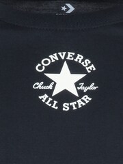 Schwarz - Converse Langärmeliges T-Shirt mit Logo​​​​​​​ - Bild 4 von 4