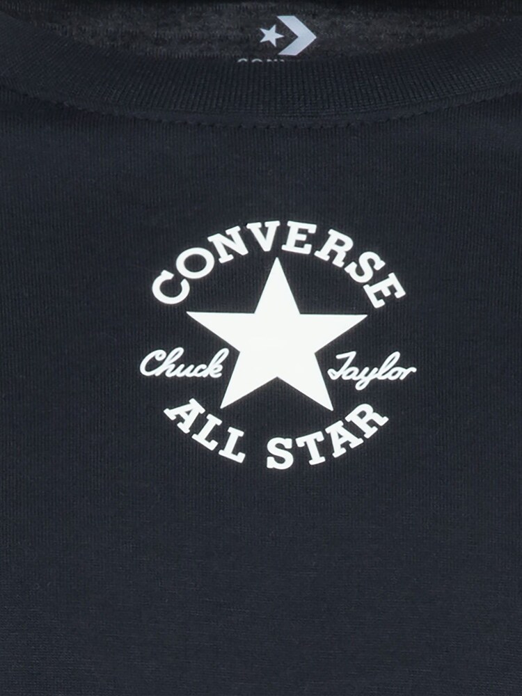 Schwarz - Converse Langärmeliges T-Shirt mit Logo​​​​​​​ - Bild 4 von 4