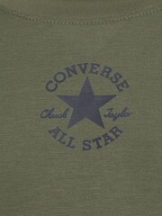 Khakigrün - Converse Langärmeliges T-Shirt mit Logo​​​​​​​ - Bild 3 von 4