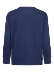 Marineblau - Converse Langärmeliges T-Shirt mit Logo​​​​​​​ - Bild 2 von 4