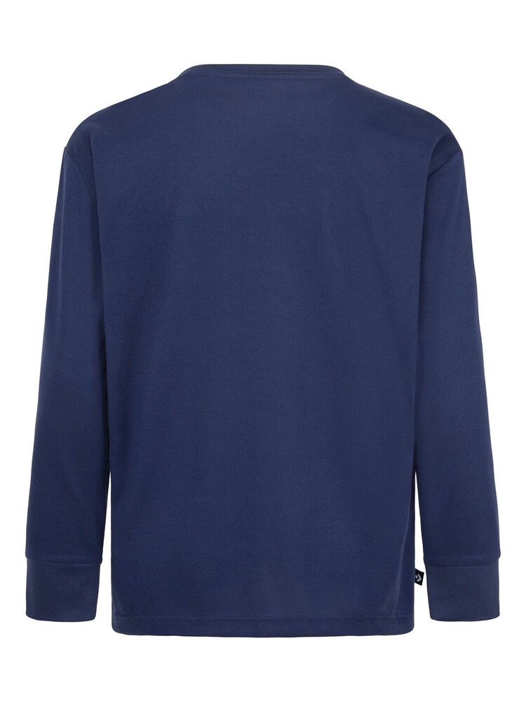 Marineblau - Converse Langärmeliges T-Shirt mit Logo​​​​​​​ - Bild 2 von 4
