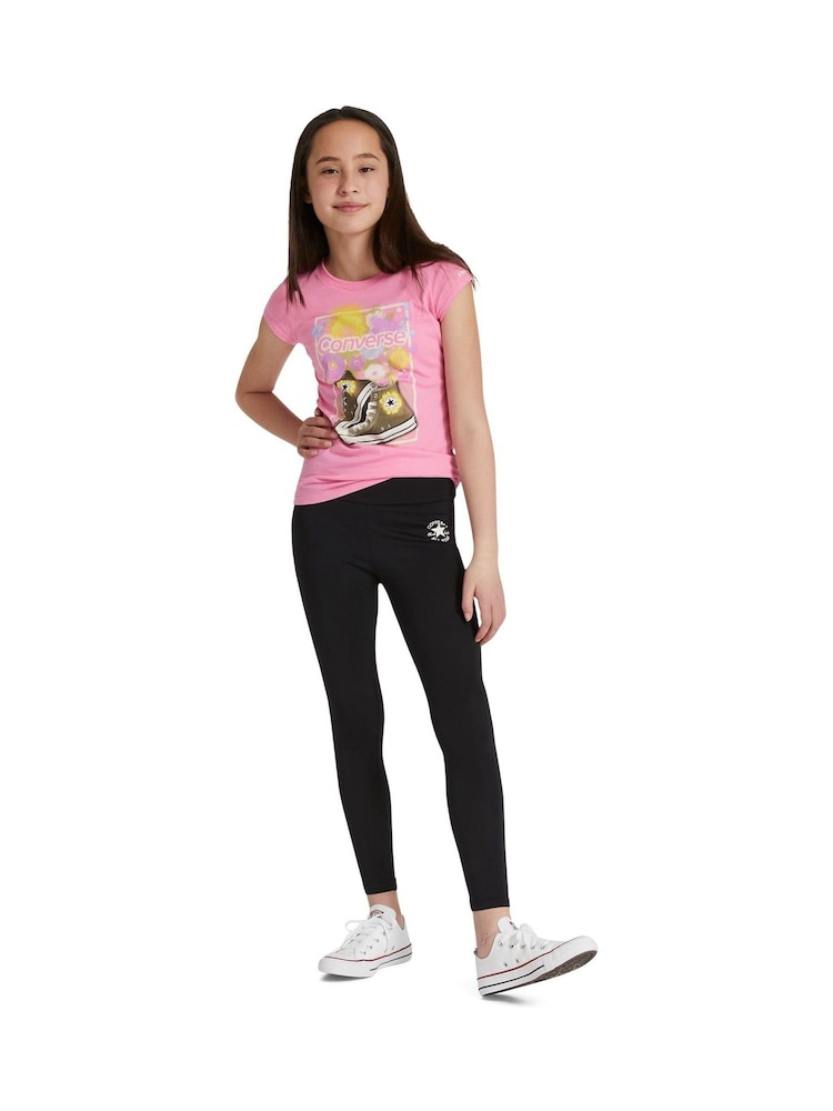 Schwarz - Converse Chuck Leggings mit hohem Bund - Bild 1 von 9