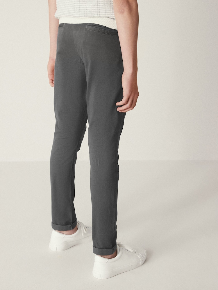 Gris antracita - Pantalones chinos elásticos (3-17años) - Imagen 2 de 6 Gris antracita - Pantalones chinos elásticos (3-17años) - Imagen 2 de 6