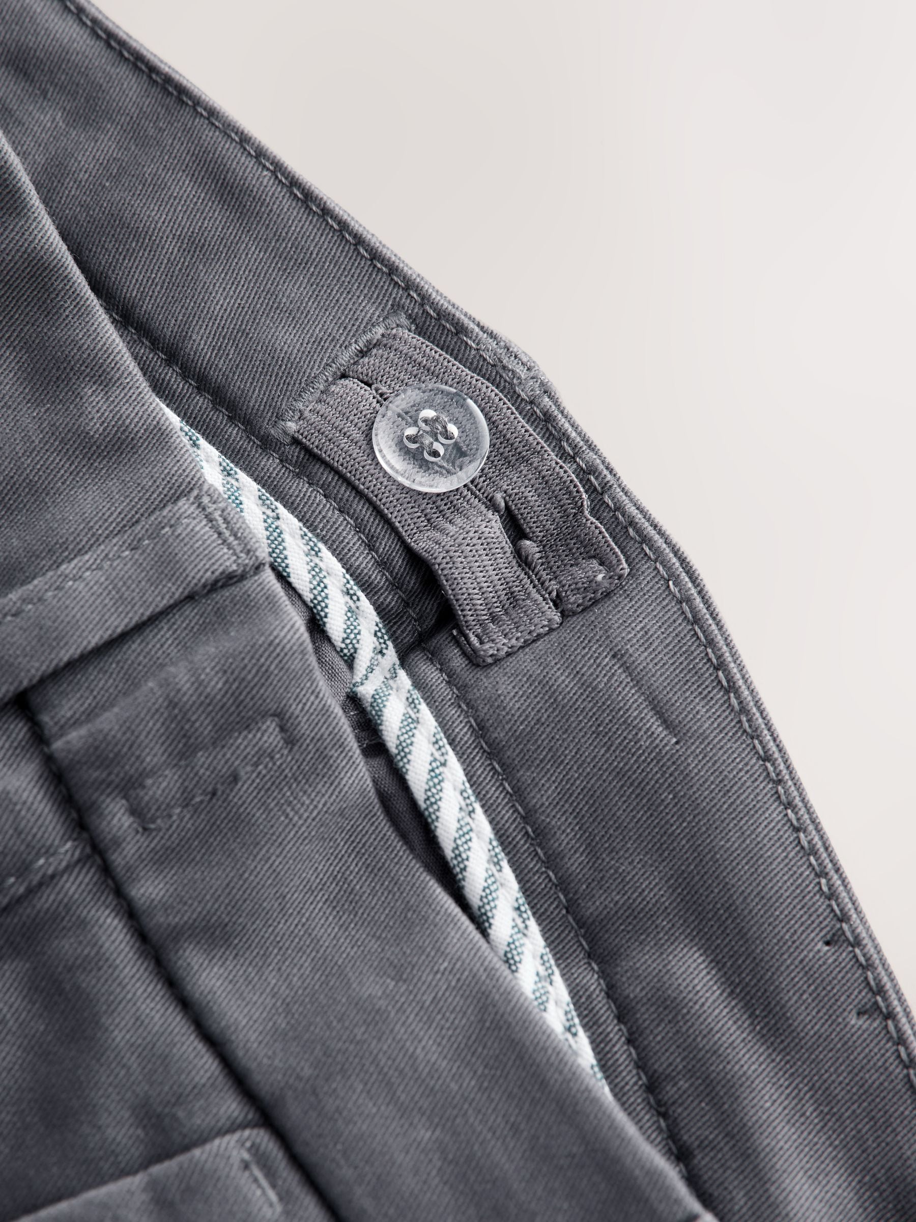 Buy Charcoal Grey Skinny Fit Stretch Chino Trousers (3-17yrs) from