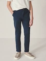 French Navy Blue Skinny Fit Stretch Chino Trousers (3-17yrs) - Image 1 of 5
