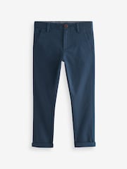 French Navy Blue Skinny Fit Stretch Chino Trousers (3-17yrs) - Image 4 of 5
