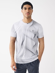 Grey Wave Active Printed Training T-Shirt - Image 2 of 9