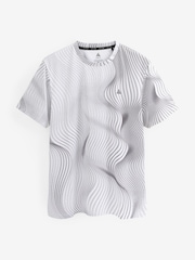 Grey Wave Active Printed Training T-Shirt - Image 6 of 9