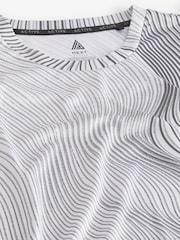 Grey Wave Active Printed Training T-Shirt - Image 7 of 9