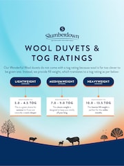 Slumberdown Wonderful Wool Mediumweight All Year Duvet - Image 4 of 5
