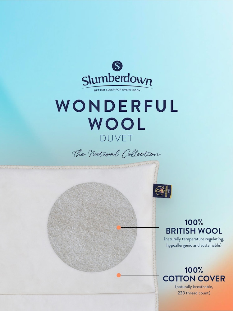 Slumberdown Wonderful Wool Lightweight Summer Duvet - Image 6 of 6