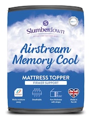 Slumberdown White Airstream Memory Cool Mattress Topper - Image 4 of 5