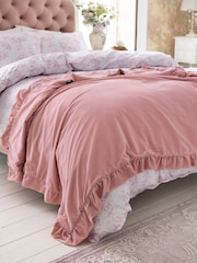 Shabby Chic by Rachel Ashwell® Pink Maisie Velvet Throw - Image 1 of 3