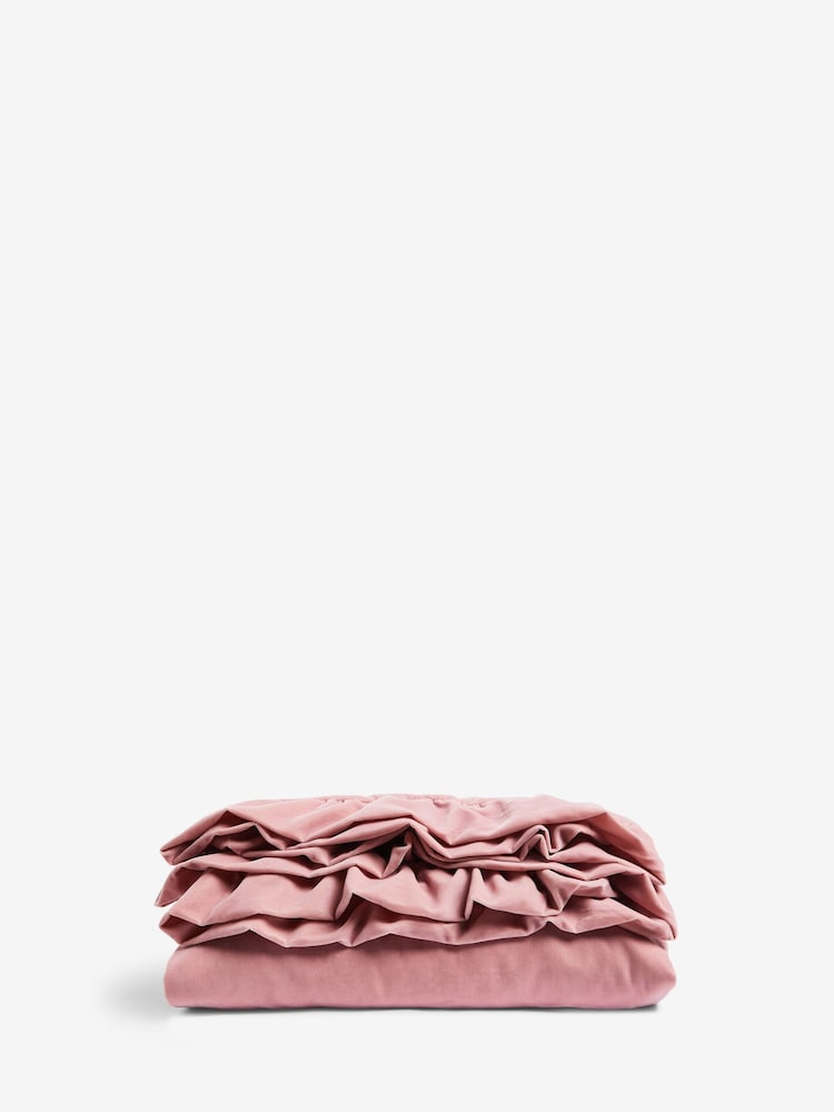 Shabby Chic by Rachel Ashwell® Pink Maisie Velvet Throw - Image 3 of 3