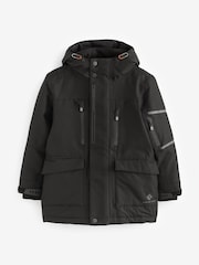 Black Premium Waterproof Warm Wadded Parka (3-17yrs) - Image 1 of 6