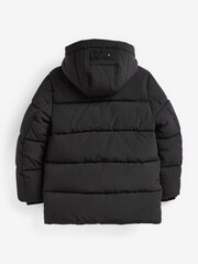 Black Padded Puffer Coat (3-16yrs) - Image 2 of 4
