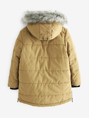 Neutral Padded Parka Coat (3-16yrs) - Image 2 of 6
