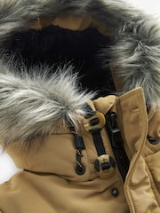 Neutral Padded Parka Coat (3-16yrs) - Image 4 of 6
