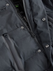 Dark Grey Waterproof Longline Padded Coat (3-16yrs) - Image 5 of 6