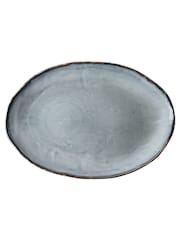 Dutch Rose Blue Oval Dish 40x28cm - Image 3 of 3