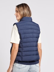 U.S. Polo Assn. Blue Womens Lightweight Puffer Gilet - Image 2 of 6