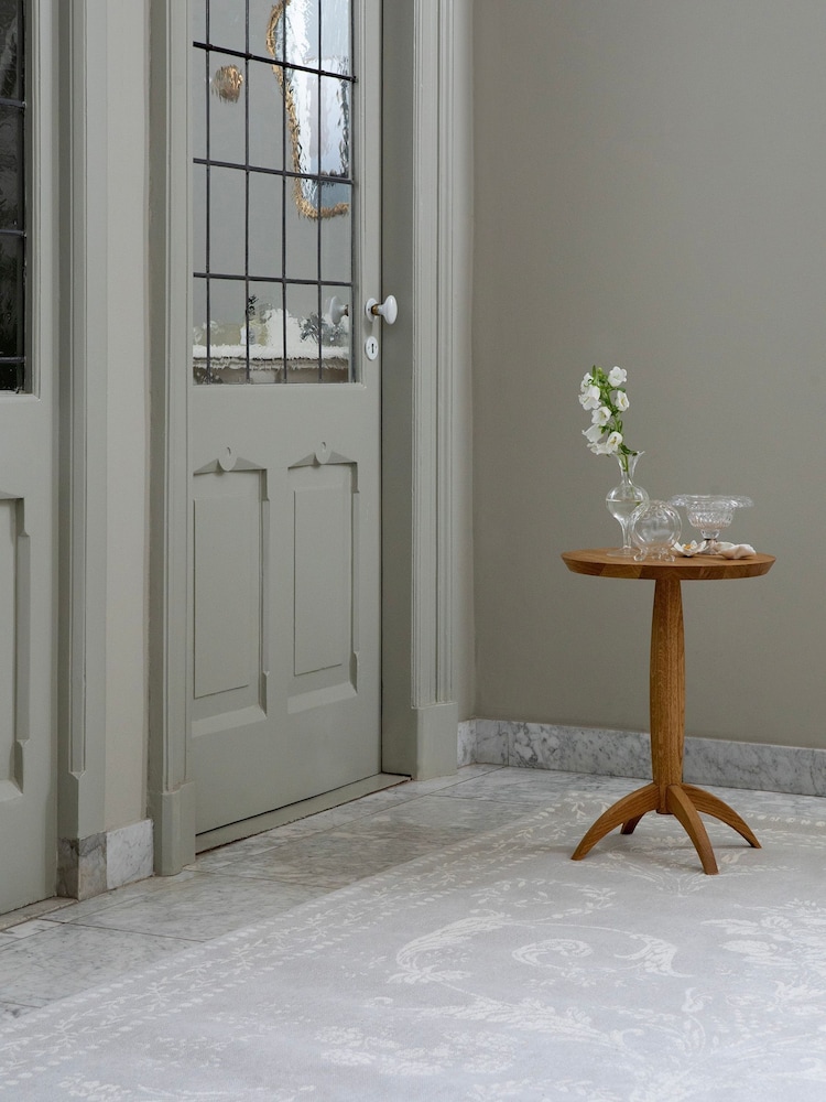 Laura Ashley Grey Josette 100% Cotton Rug - Image 1 of 2