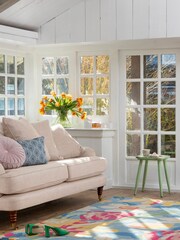 Laura Ashley Blue Tulips Rug - Image 1 of 4