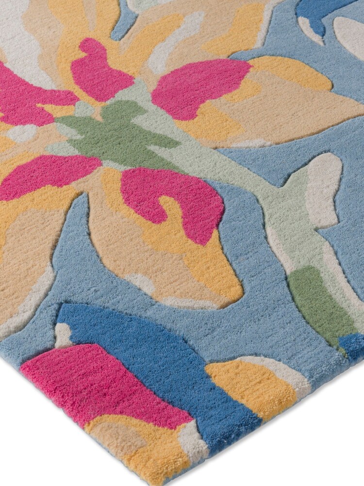 Laura Ashley Blue Tulips Rug - Image 4 of 4