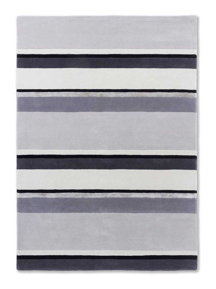 Laura Ashley Grey Eaton Wool Rug - Image 2 of 4