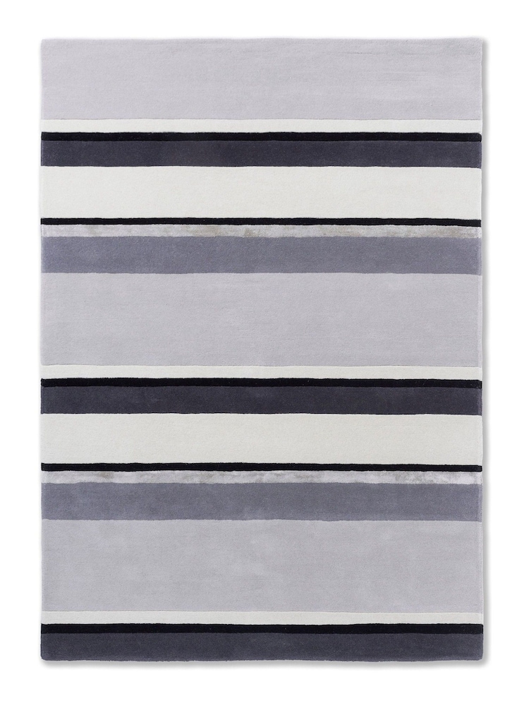 Laura Ashley Grey Eaton Wool Rug - Image 2 of 4 Laura Ashley Grey Eaton Wool Rug - Image 2 of 4