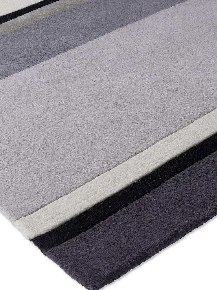 Laura Ashley Grey Eaton Wool Rug - Image 4 of 4