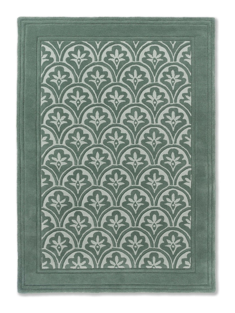 Laura Ashley Green Catarina Wool Rug - Image 2 of 4 Laura Ashley Green Catarina Wool Rug - Image 2 of 4