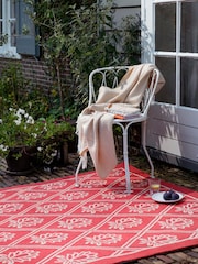 Laura Ashley Red Porchester Indoor Outdoor Rug - Image 1 of 4