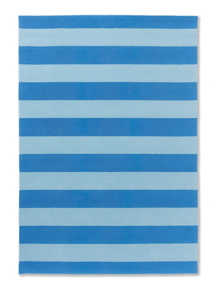 Laura Ashley Blue Lille Indoor Outdoor Rug - Image 2 of 3