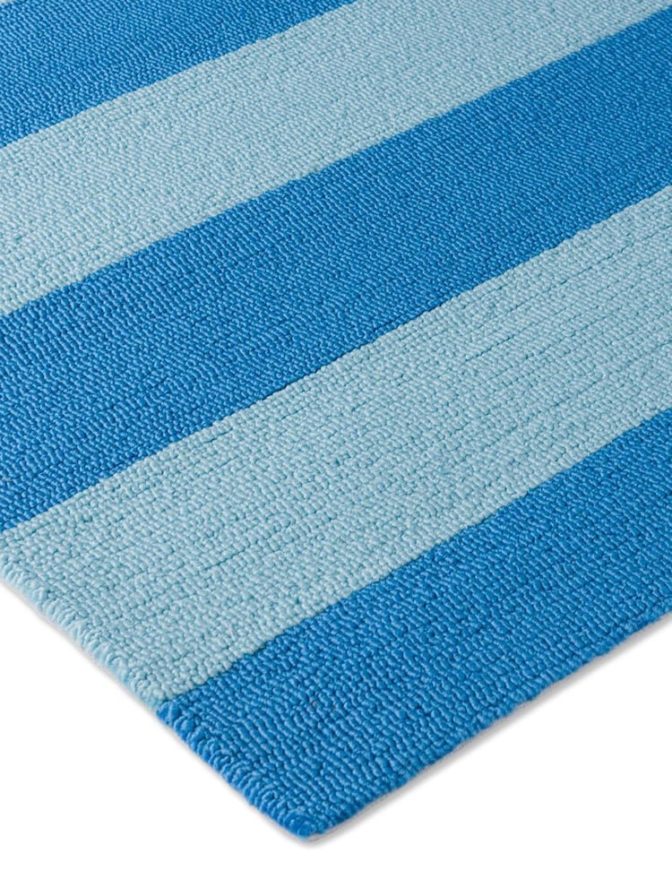 Laura Ashley Blue Lille Indoor Outdoor Rug - Image 3 of 3